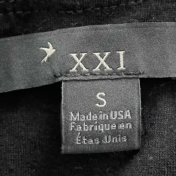 Vintage Forever 21 Y2K Black tunic with green plaid detailing size S Made in USA - Picture 4 of 14